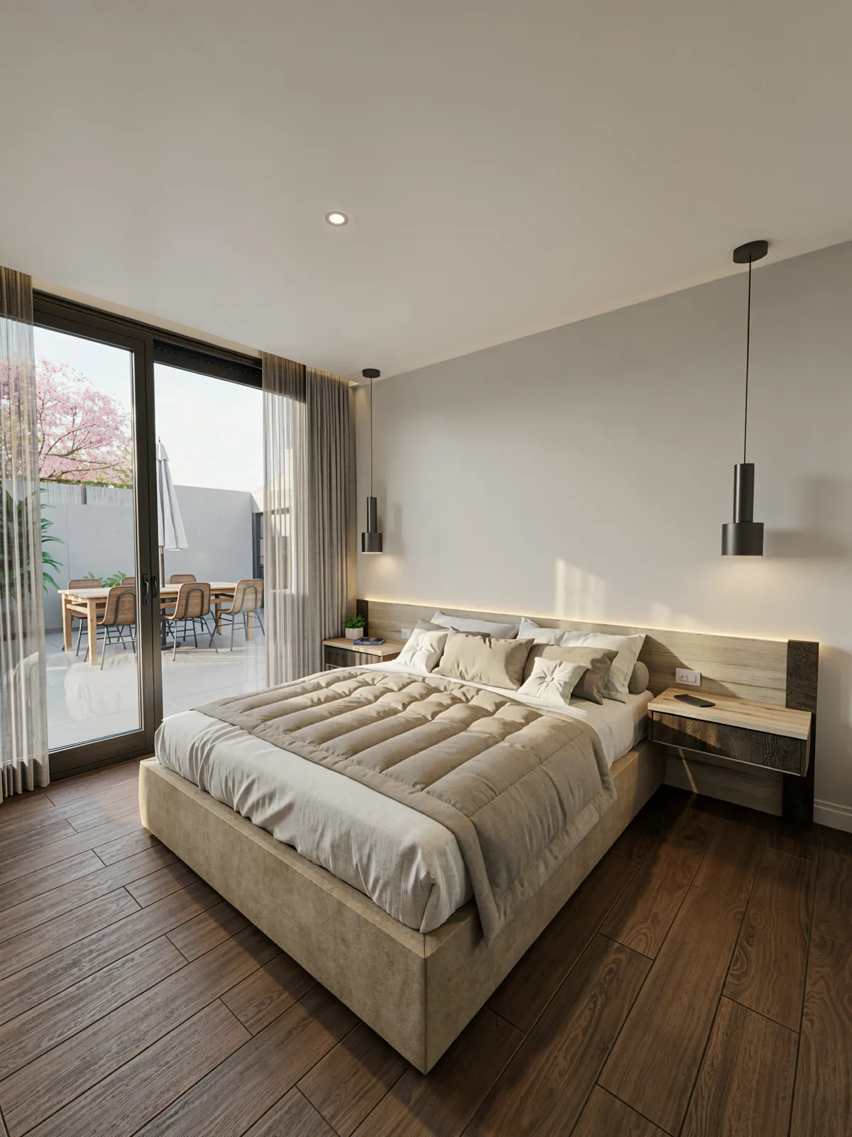 Dormitorio principal con salida al patio